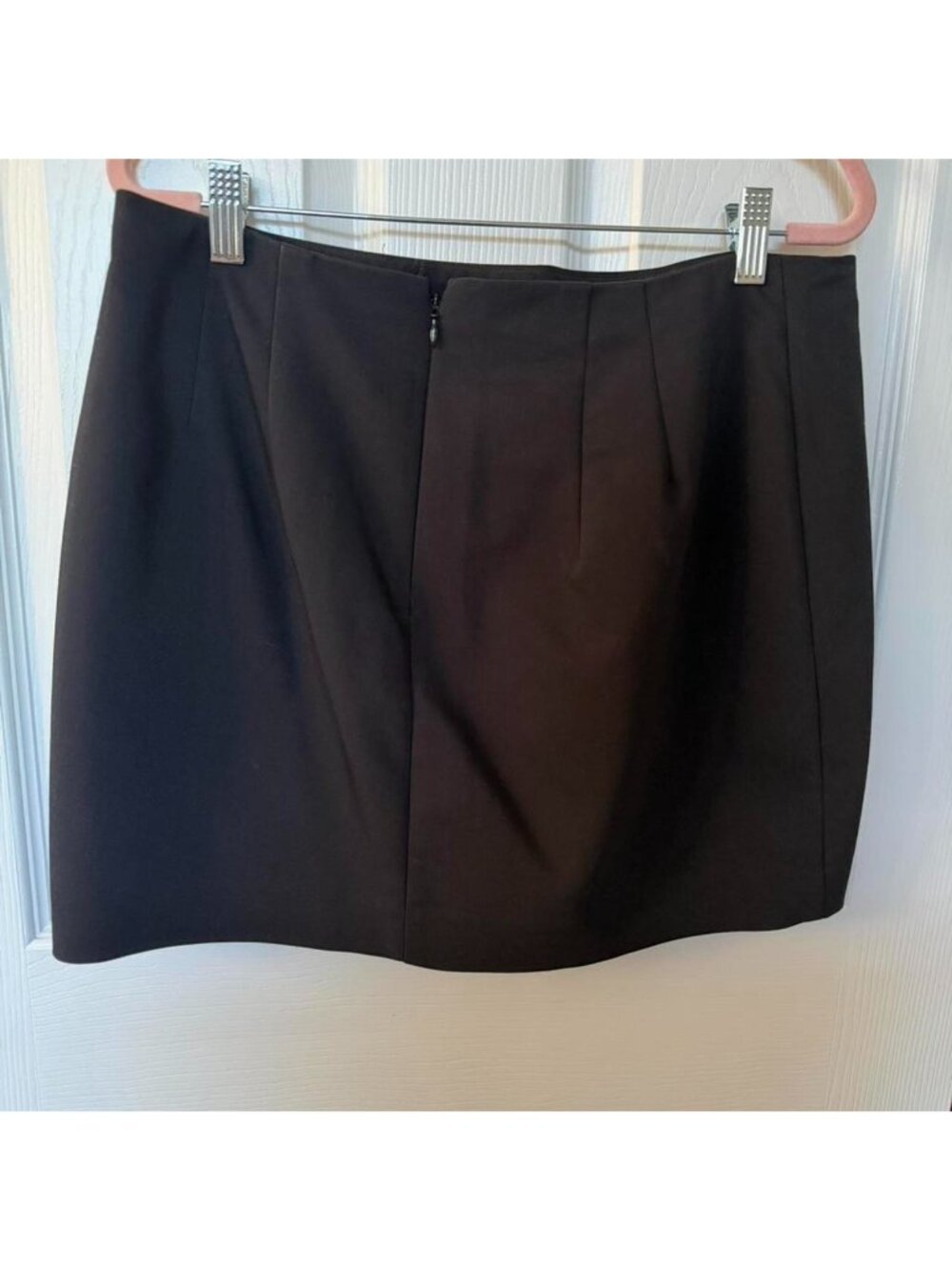 Express Black Mini Skirt With Zipper - Picture 2 of 6